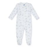 Mothercare Erkek Bebek Tulum Hayvan Baskılı Çıtçıtlı Bisiklet Yaka Uzun Kol Patikli - Ekru