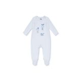 MOTHERCARE Erkek Bebek Tulum Hayvan Baskılı Fermuarlı Bisiklet Yaka Uzun Kol Patikli
