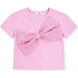 Mothercare Kız Bebek Bluz Bisiklet Yaka Kısa Kol - Pembe - 3 - 6 Ay