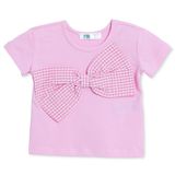 Mothercare Kız Bebek Bluz Bisiklet Yaka Kısa Kol - Pembe