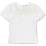 Mothercare Kız Bebek Bluz Dantel Yaka Kısa Kol - Ekru - 6 - 9 Ay