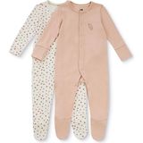 Mothercare Kız Bebek Tulum Çiçek Baskılı Çıtçıtlı Bisiklet Yaka Long Sleeve Patikli - Pembe - 3 - 6 Ay
