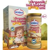 Motherese Organik Tam Buğday Unu 300gr - Organik Bebek Kaşık Maması 0-6 Ay İçin Tahıllı