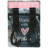 Motheric Hooks Gerçek Deri Bebek Arabası Alışveriş Çanta Poşet Askısı, Bebek Arabası Kancası (Siyah)