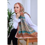 Motif Desenli Dijital Soft Şal - Çok Renkli