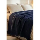 Motif Mağaza %100 Pamuk Çift Kişilik Waffle Pike Yatak Örtüsü 180X230 Cm Lacivert Çift Kişilik