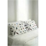 Motif Mağaza %100 Pamuk Saten 2'Li Yastık Kılıfı 50X70 Renkli Desenli 50 X 70