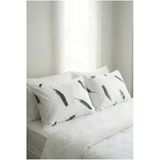 Motif Mağaza %100 Pamuk Saten 2'Li Yastık Kılıfı 50X70 Siyah Desenli 50 X 70