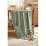 Motif Mağaza Bebek Battaniyesi Örgü 70X100 Cm - Mint Yeşili Mint Yeşili 70 X 100