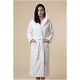 Motif Mağaza *İHRAÇ FAZLASI* Kadın Erkek Bornoz %100 Pamuk Kapüşonlu Cepli Uzun Unisex -Hafif Kusurludur- MTF-50271