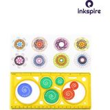 Motif Şablonu 1 Paket 20 cm Motif Çıkarma Şablonu Teknik Çizim Şekil Çıkarma Cetveli Çizim Şablonu