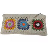 Motifli Clutch Örgü El Çantası