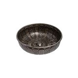 Motifli Otantik Hamam Tası 20 Cm Nikel Oksit