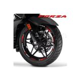 Motiker HONDA FORZA Sticker Jant Dışı Şerit Baskılı Kırmızı