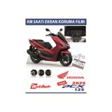 Motiker Honda PCX 125 2025 Model Uyumlu Motosiklet Ekran Km Koruyucu Kırılmaz Cam 9H