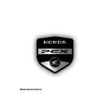 Motiker HONDA PCX METAL DAMLA STICKER ETİKET MODELİ