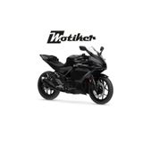 Motiker Yamaha YZF-R25 2025-2026 Alt Sakal Yamaha Parlak Beyaz Sticker Etiket Modeli