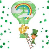 Motipuns Cüce cin Tuzak Kiti Kağıt Sıcak Hava Balon Fenerler Seti St Patrick Günü Cüce Tuzak Malzemeleri St Patrick Günü Süslemeleri Bir Cüce Tuzağı Yakalamak St Patrick Günü El Sanatları