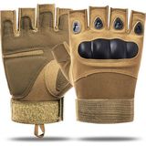 Motiva 511 Model Taktik Combat Motosiklet Bisiklet Outdoor Sport Korumalı Yarım Parmaksız Eldiven - XL - Sarı