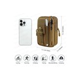 Motiva Taktik Modüler Mini Tan Desert Göğüs Telefon Molle Çantası Spor Bisiklet Motosiklet Scooter