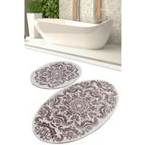 Motivas Beige Djt 2li Set Banyo Halısı Klozet Takımı Paspas Seti
