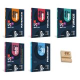 Motivasyon LGS 8. Sınıf Matematik Türkçe Fen İnkılap ve Paragraf 5li Deneme Seti + Telefon Standı