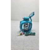 Motivasyonel Ayıcık Su Matarası Çocuk Suluk, 1000 ml, Mavi, Sticker