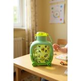 Motivasyonel Ayıcık Su Matarası Çocuk Suluk 1000 ml, Yeşil