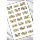 Motivasyon/manifest/olumlama/motto Temalı A5 Ebatlı Sticker/etiket/telefon/laptop - Çok Renkli - 13,5x19 cm - Kuşe Parlak