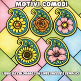 Motivi Comodi Libro da Colorare Spesso e Facile: Immagini grandi e rilassanti per alleviare lo stress e divertirsi – 60 motivi carini, semplici e a ... | Regalo perfetto per tutte le età