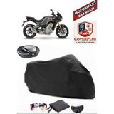 Moto Guzzi V100 Mandello Branda Siyah Arka Çanta Uyumlu(Topcase) Motosiket Brandası Motor Örtüsü Çadır Su Geçirmez Motosiklet Kılıfı Motor Brandası,lastikli,taşıma Torbalı