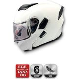 Moto Life N Coffee Motolifencoffee Rs2 Kask Çene Açılır Güneş Vizörlü (Mat-White) - Mat Beyaz