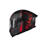 Moto Prime Kask mt Braker - 1 - Siyah - Antrasit - Kırmızı