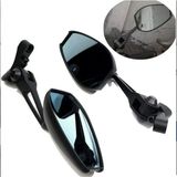 Motoanl Motosiklet Alüminyum Dikiz Aynası Unıversal Model Kristal Mavi Cam Motor Aynası