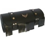 Motoanl Motosiklet Çanta Sosis Choper Model Çanta Siyah Cruiser Motorcu Çantası Ar-06 - Standart