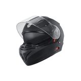 MOTOANL Motosiklet Çene Açılır Kask Güneş Vizörlü Ce Motor Kaskı Mat Black Edition