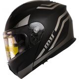 Motoanl Motosiklet Çene Açılır Kask Güneş Vizörlü Ece 22.06 Sertifikalı New Motor Kaskı V2 WX20 Grey