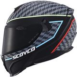 Motoanl Motosiklet Double ve Güneş Vizörlü Full Face Kask Ce Motor Kaskı Lightning - 2XL - Renkli