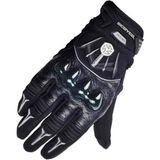 Motoanl Motosiklet Eldiveni Carbon Korumalı Deri ve Cordura Kumaş Sertifikalı Motor Eldiven Black