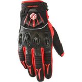 Motoanl Motosiklet Eldiveni Carbon Korumalı Deri ve Cordura Kumaş Sertifikalı Motor Eldiven Red