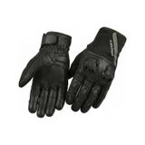 Motoanl Motosiklet Eldiveni Deri Full Koruma %100 Leder Motorcu Eldiven Siyah