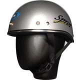 Motoanl Motosiklet Kaskı Abs Materıal Yarım Chopper Model Kask Vespa Scooter Grey