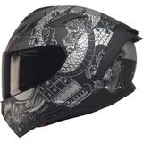 Motoanl Motosiklet Kaskı Full Face Double Güneş Vizörlü Ece 22.06R Motor Kask Goldy Grey - Renkli