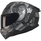 Motoanl Motosiklet Kaskı Full Face Double Güneş Vizörlü ECE 22.06R Motor Kask Goldy Grey