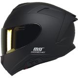 Motoanl Motosiklet Kaskı Full Face Double Güneş Vizörlü Ece 22.06R Motor Kask Matt Black - 2XL - Siyah