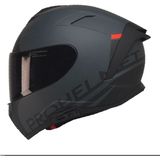 Motoanl Motosiklet Kaskı Full Face Double Güneş Vizörlü Ece 22.06R Motor Kask Thunder - 2XL - Gri
