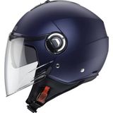 Motoanl Motosiklet Kaskı Riviera V4 Matt Blue Güneş Vizörlü Yarım Açık Kask