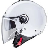 Motoanl Motosiklet Kaskı Riviera V4 White Güneş Vizörlü Yarım Açık Kask