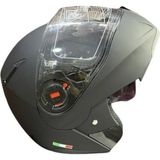 Motoanl Motosiklet Kaskı Sertifikalı Ece Belgeli Çene Açılır Motosiklet Kaskı Güneş Vizörlü Mat Siyah
