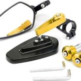Motoanl Motosiklet Katlanabilir Gidon Ayna Universal Model Ayarlanabilir Ayna Açılı Motor Gidon Aynası Gold